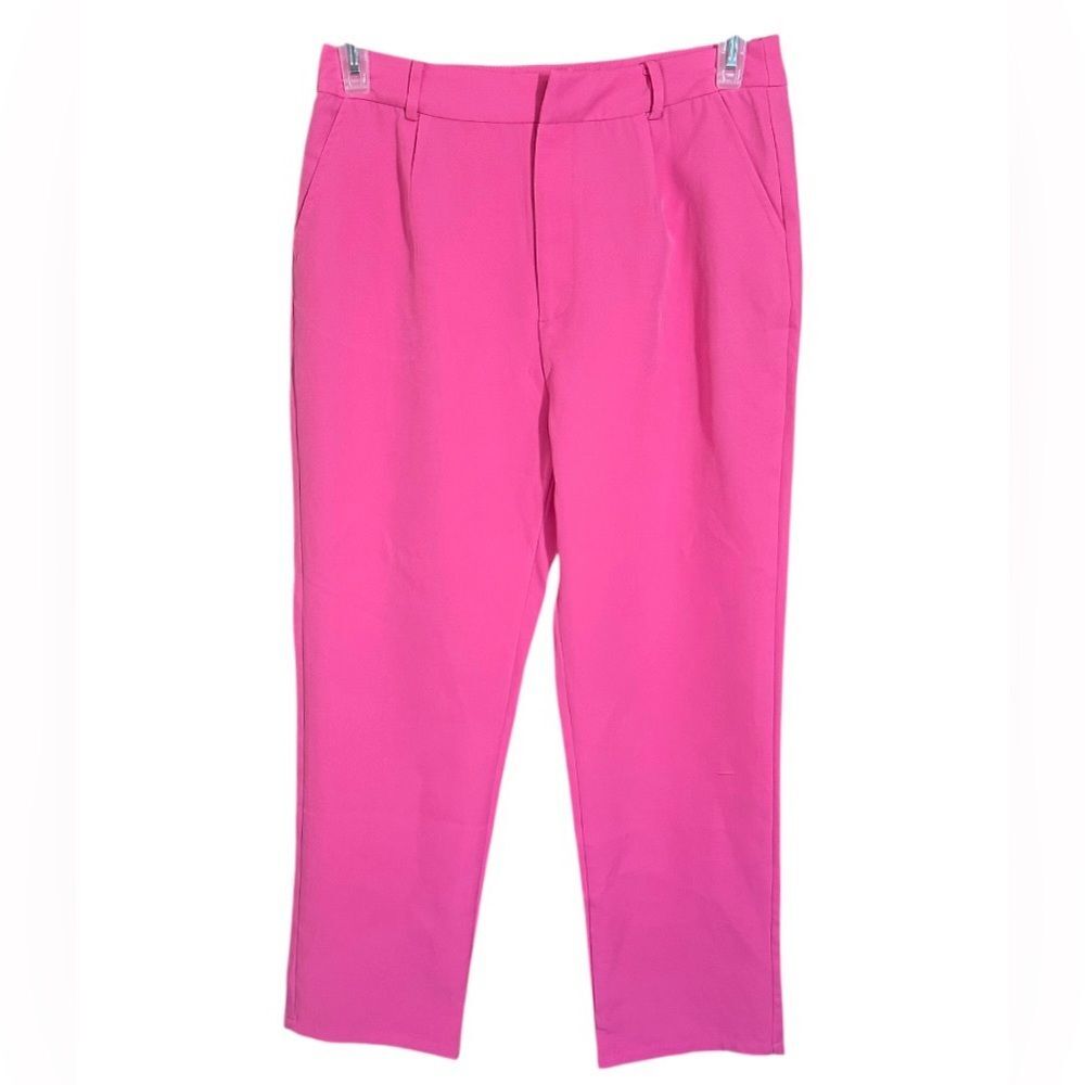 Morrisday The Label Vibrant Pink Women’s Ankle/Cropped Trousers. Size Large.